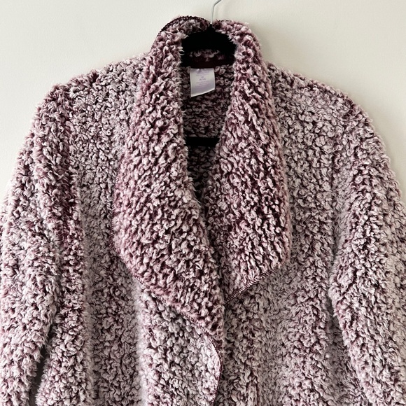 Secret Treasures Plush Sherpa Robe - Lavender - Picture 2 of 16